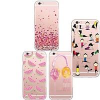 For iPhone 5 Case Ultra-thin / Transparent / Pattern Case Back Cover Case Cartoon Soft TPU iPhone SE/5s/5