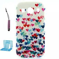 For Samsung Galaxy Case Pattern Case Back Cover Case Heart TPU Samsung Ace 4