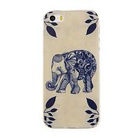 for iphone 5 case transparent pattern case back cover case elephant so ...