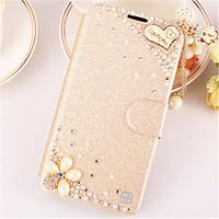 For iPhone 7 7 Plus 6s 6 Plus SE 5s 5 Case Rhinestone / Flip Case Full Body Case 3D Cartoon Hard PU Leather