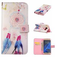 For Samsung Galaxy S7 Edge Wallet / Card Holder / with Stand / Flip Case Full Body Case Dream Catcher PU Leather SamsungS7 edge plus / S7