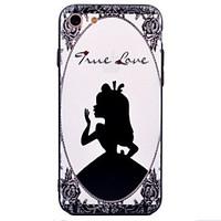 For Apple iPhone 7 7Plus 6S 6Plus Case Cover Beauty Pattern TPU Frame Acrylic Backplane Relief Phone Case