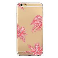 For Apple iPhone 7 7Plus 6S 6Plus Case Red Leaves Pattern HD TPU Phone Shell Material Phone Case