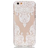 For iPhone 6 Case / iPhone 6 Plus Case Ultra-thin / Transparent / Pattern Case Back Cover Case Lace Printing Hard PCiPhone 6s Plus/6 Plus