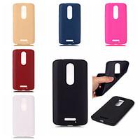 For Motorola Case Other Case Back Cover Case Solid Color Soft TPU Motorola