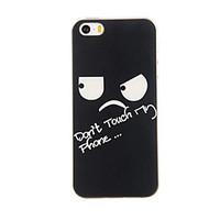 For iPhone 5 Case Pattern Case Back Cover Case Word / Phrase Soft TPU iPhone SE/5s/5