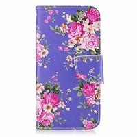 For Samsung Galaxy A3(2017) A5(2017) Card Holder Wallet with Stand Flip Pattern Case Full Body Case Flower Hard PU Leather