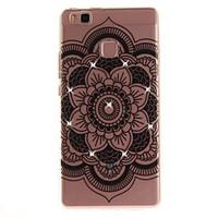 for huawei p8 p9 case cover datura flower pattern hd painted drill tpu ...