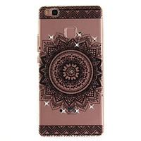 for huawei p8 p9 case cover datura flower pattern hd painted drill tpu ...