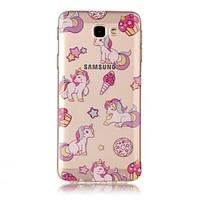 For Samsung Galaxy J5 (2017) J5 Prime Case Cover Transparent Pattern Back Cover Case Unicorn Soft TPU for J7 Prime J7 (2016) J7 (2017) J7 J5 (2016)