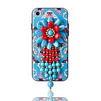 For iPhone 7 Plus 7 Case Cover Retro Ethnic Style 3D Embossed Bead Jewlery Tassel Case Beads Pendant Patterned 6s Plus 6 Plus 6 6s