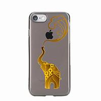 for iphone 7 7plus transparent pattern case back cover case elephant s ...