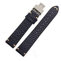 For Huawei Watch Band Strap Solid color Leather Butterfly Buckle