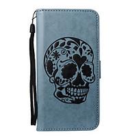 For Huawei P10 Lite P8 Lite (2017) Phone Case PU Leather Material Skull Pattern Embossed Phone Case P10 Plus P10 P9 Lite P8 Lite Y6 II Y5 II