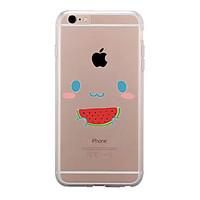 For IPhone 7 Case Back Cover Case TPU Watermelon Expression Pattern for iPhone 7/ 7 Plus 6s/ 6 /6s Plus / 6 Plus/ SE / 5s / 5 /5C/ 4/4s