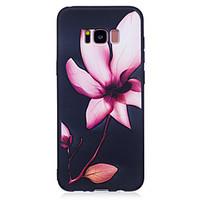 for samsung galaxy s8 s8 plus case cover flower pattern painted feel t ...