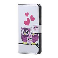 For Samsung Galaxy Case Card Holder / with Stand / Flip / Magnetic / Pattern Case Full Body Case Owl PU Leather SamsungA5(2016) /