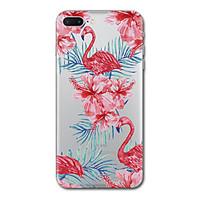 For iPhone 7 Plus 7Case Cover Transparent Pattern Back Cover Case Flower Flamingo Soft TPU for iPhone 6s Plus 6s 6 Plus 6 5s 5 SE