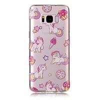 For Samsung Galaxy S8 Plus S8 Case Cover Transparent Pattern Back Cover Case Unicorn Soft TPU for S7 edge S7 S6 edge S6 S5