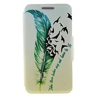 for nokia case card holder flip case full body case feathers hard pu l ...