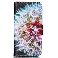 For iPhone 5 Case Card Holder / with Stand Case Full Body Case Dandelion Hard PU Leather iPhone SE/5s/5