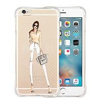 For iPhone 5 Case Transparent Case Back Cover Case Sexy Lady Soft Silicone iPhone SE/5s/5