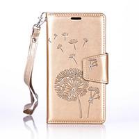 For Samsung Galaxy A5(2016)/A3(2016) Luxury Retro Dandelion Diamonds embossed wallet Phone Cover With Stand Card Holder