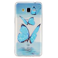 For Samsung Galaxy Case Transparent / Pattern Case Back Cover Case Butterfly TPU Samsung Grand Prime