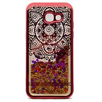 For Samsung A5(2017) A3(2017) TPU Material Plating Laser Carving Quicksand Phone Case