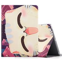 For Apple iPad (2017) iPad Air 2 iPad Air Case Cover Shockproof with Stand Flip Pattern Full Body Case Cat Cartoon Hard PU Leather