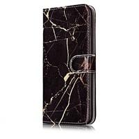 For Apple iPhone 7 7 Plus 6S 6 Plus SE 5S 5 5C Case Cover Classic Marble Pattern Pattern Painted Card Stent PU skin Material Phone Case