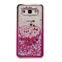 For Samsung Galaxy J5 (2016) J3 (2016) Case Cover Flowing Liquid Pattern Back Cover Case Glitter Shine Owl Soft TPU for J3