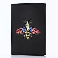 For iPad 2017 9.7inch Luxury Genuine Cases Cover Card Holder with Stand Flip Embossed Pattern 3D Cartoon Bees For iPad Air 2 /ipad Air1