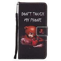 For Samsung Galaxy J7 J5 prime Case Cover Card Holder Wallet with Stand Flip Pattern Full Body Case Bear Hard PU Leather J7 J5 J3 2017 2016