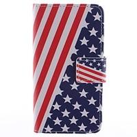 For Samsung Galaxy Case Card Holder / with Stand / Flip / Pattern / Magnetic Case Full Body Case Flag PU Leather Samsung A5