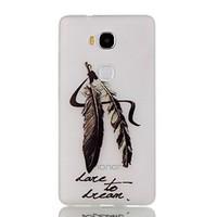 for huawei case glow in the dark pattern case back cover case feathers ...