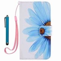 For Case Cover Card Holder Wallet with Stand Flip Pattern Full Body Case With Stylus Flower Hard PU Leather for AppleiPhone 7 Plus 7 6s Plus 6s 5s se