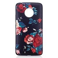 For Motorola Moto G5 Plus Case Cover Flower Pattern Relief Back Cover Soft TPU