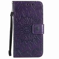 For Wiko Lenny 3 Wiko Lenny 2 Card Holder Wallet with Stand Flip Embossed Pattern Case Full Body Case Flower Hard PU Leather