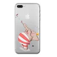 For iPhone 7 Plus 7 Case Cover Transparent Pattern Back Cover Case Elephant Cartoon Soft TPU for iPhone 6s Plus 6s 6 Plus 6 5s 5 SE