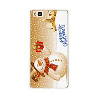 For Huawei P9 P9 lite P8 P8 lite Christmas Snowman TPU Soft Case Cover