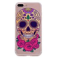 for iphone 7 plus 7 phone case flower skeleton pattern soft tpu materi ...