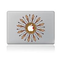 For MacBook Air 11 13/Pro13 15/Pro With Retina13 15/MacBook12 Circular Feathers Decorative Skin Sticker