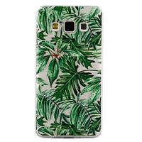 For Samsung Galaxy A3 A5 (2017) Case Cover Green Leaves Pattern Drop Glue Varnish High Quality TPU Material Phone Case A3 A5