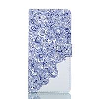 For LG Case Wallet / Card Holder / with Stand / Flip Case Full Body Case Flower Hard PU Leather LG