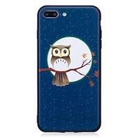 For iPhone 7 Plus 6 Plus 6S SE 5S 5 Case Cover Owl Pattern Relief Back Cover Soft TPU