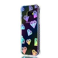 For Samsung Galaxy A3(2017) A5(2017) Case Cover Shockproof Plating Translucent Pattern Back Cover Geometric Pattern Soft TPU