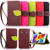 For Samsung Galaxy Case Card Holder / Wallet / with Stand / Flip Case Full Body Case Solid Color PU Leather SamsungYoung 2 / Core Prime /