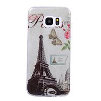 For Samsung Galaxy S8 S8 Plus Case Cove Tower Pattern Flash Powder IMD Process TPU Material Phone Case S7 S6 Edge