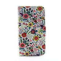 For Samsung Galaxy Case Wallet / Card Holder / with Stand / Flip Case Full Body Case Flower PU Leather Samsung S5 / S4 / S3